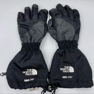 The North Face Black Gore-Tex Leather Trim Ski Snowboard Gloves S